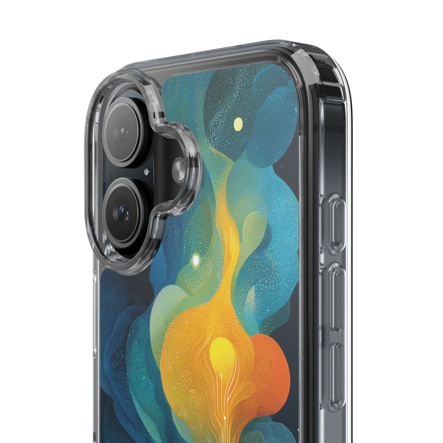 Electric City Forest Phone Case – Glowing Urban Jungle with Vibrant Nature Fusion