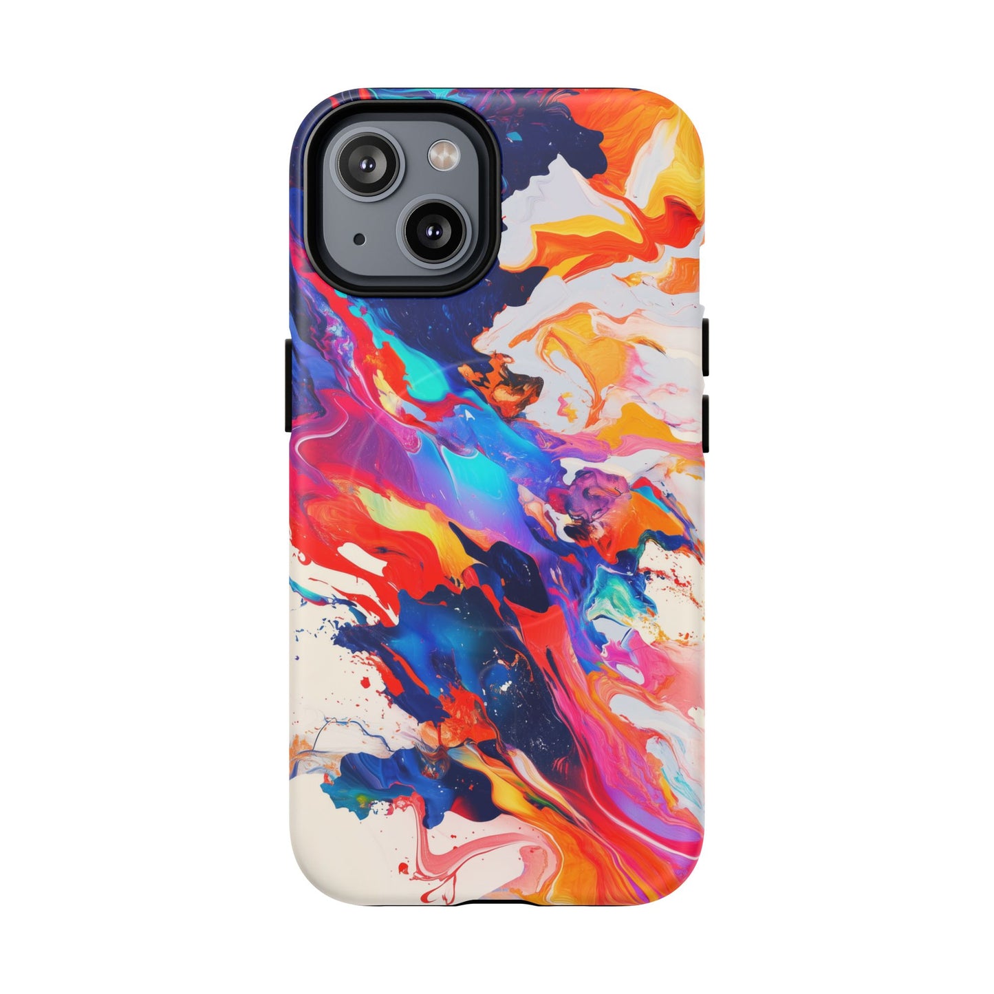 Vibrant Tough Magnetic Case - Color Splash Design for iPhone
