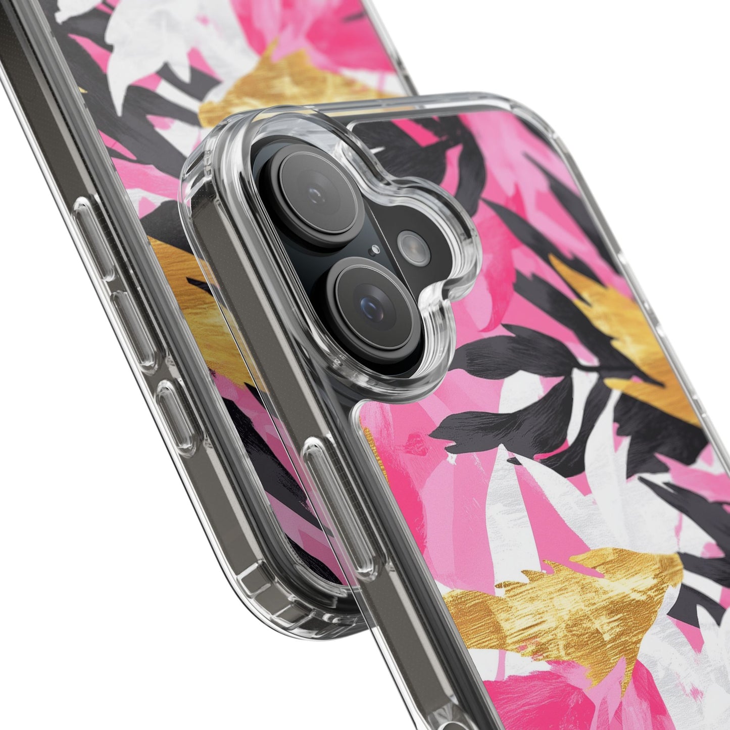 Floral Clear iPhone Case - Stylish Protection with Colorful Design
