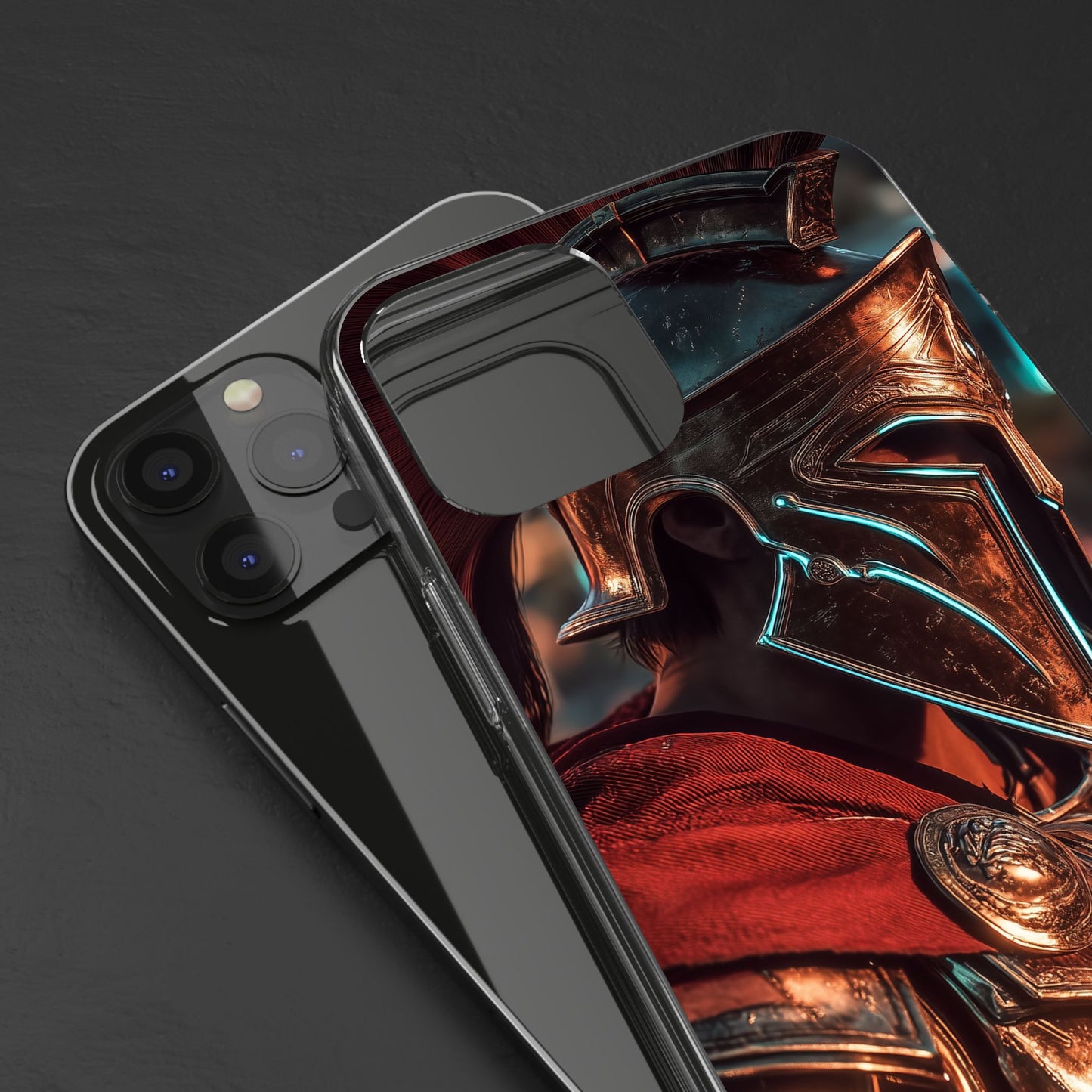 Forged Spartan Valor Phone Case – Premium Clear Protection with Bold Warrior Design