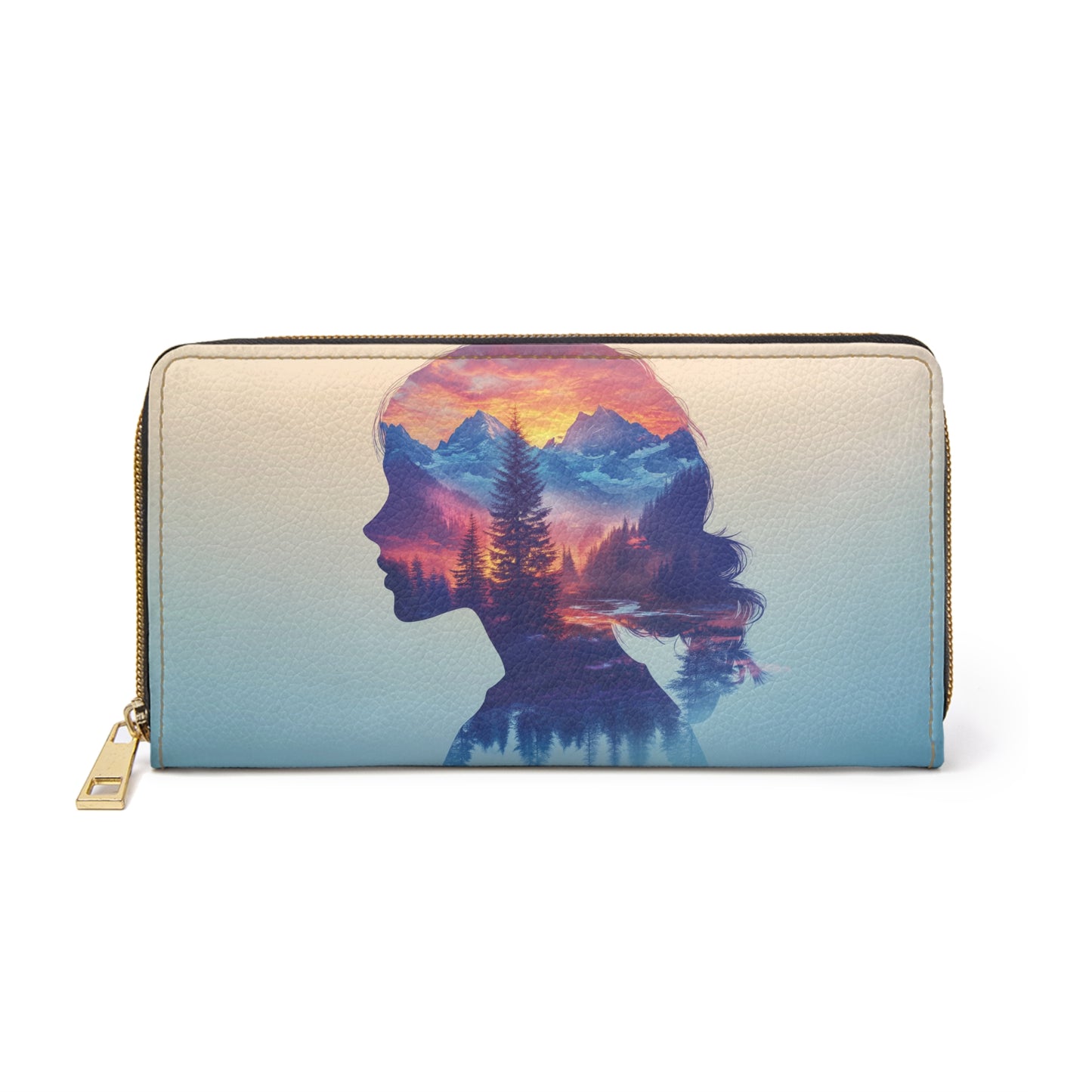Inner World Landscape Cell Phone Clutch Wallet – Nature Inspired Design for Dreamers