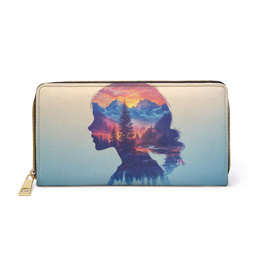 Inner World Landscape Cell Phone Clutch Wallet – Nature Inspired Design for Dreamers