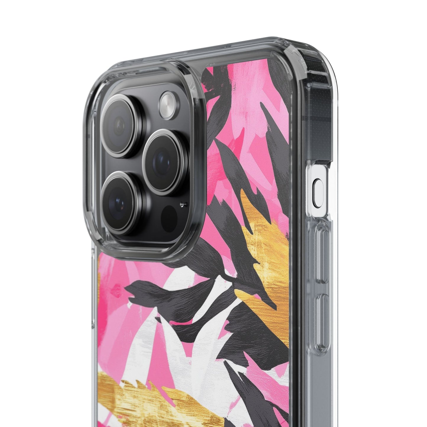 Floral Clear iPhone Case - Stylish Protection with Colorful Design