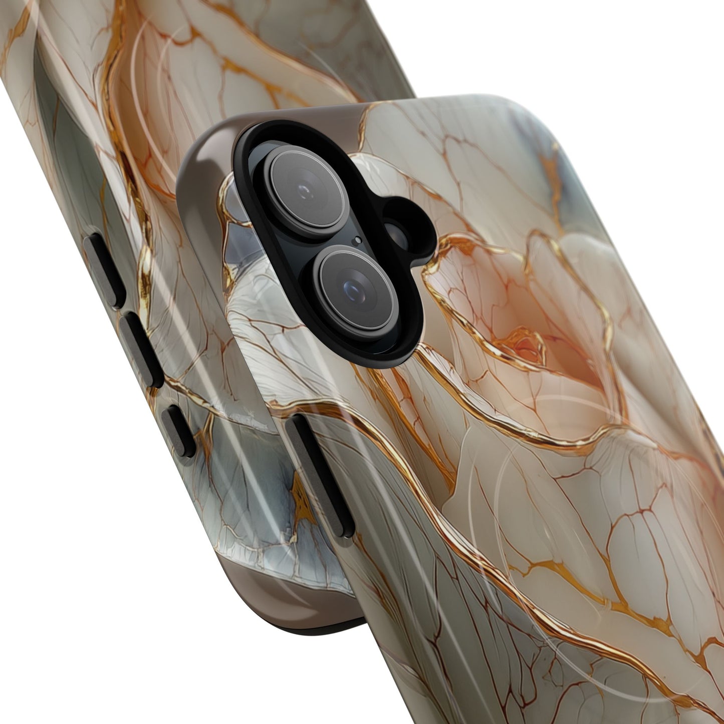 Elegant Rose iPhone Case - Tough Magnetic Design for Stylish Protection