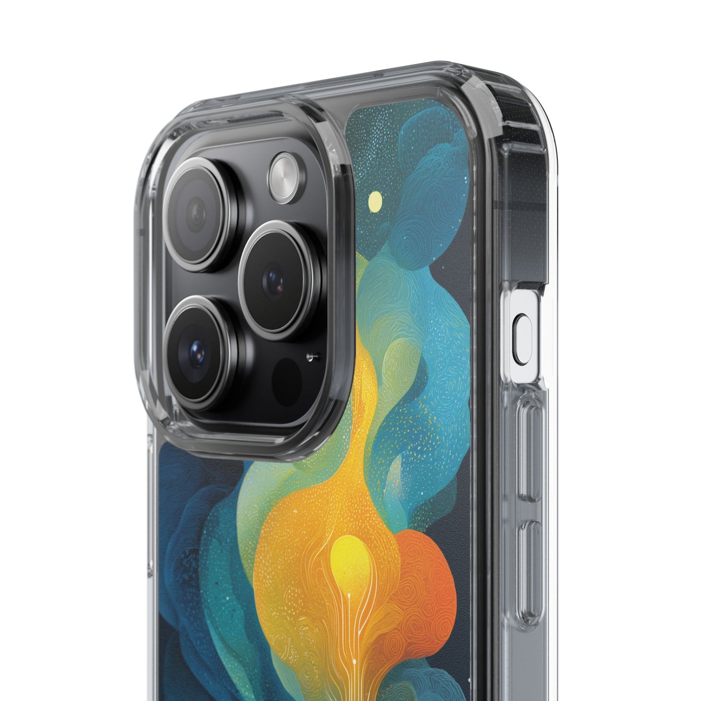 Electric City Forest Phone Case – Glowing Urban Jungle with Vibrant Nature Fusion
