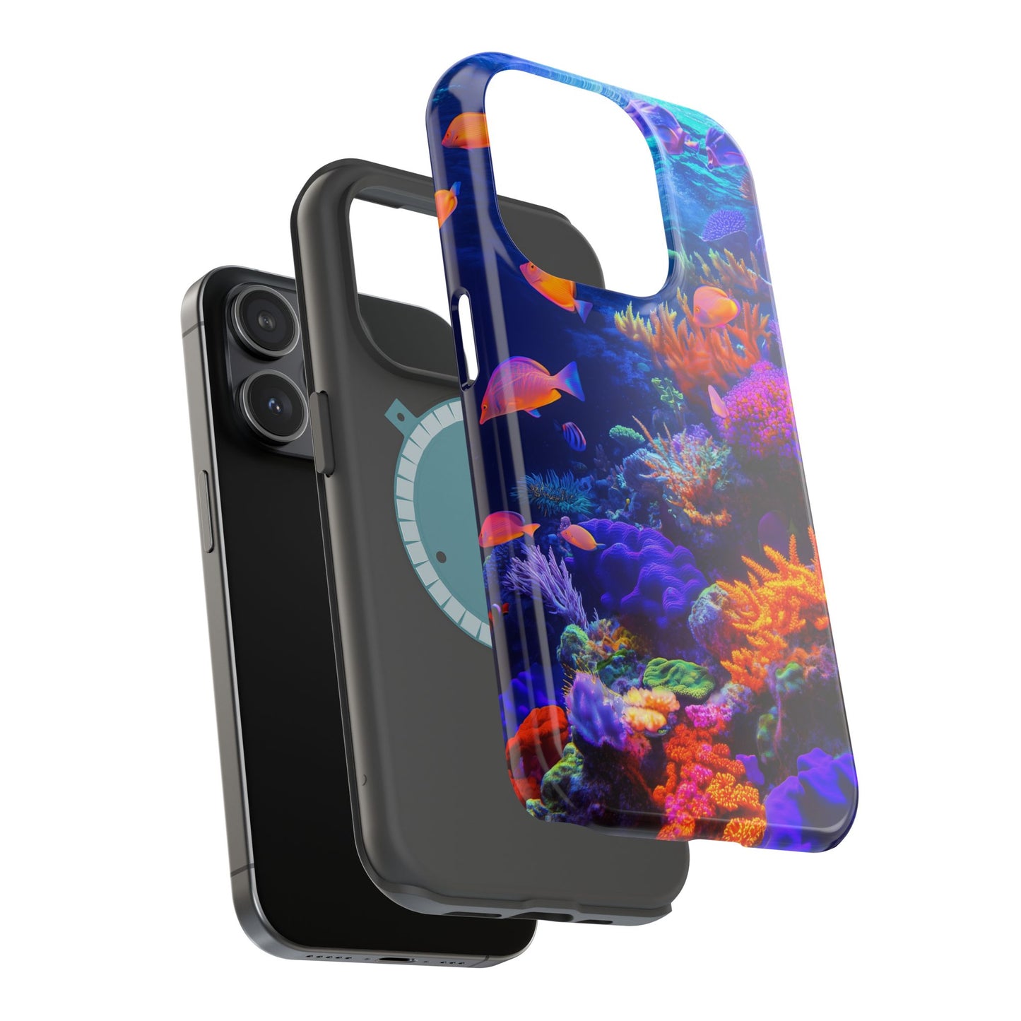Prismatic Coral Reef Glow Magnetic Tough iPhone Case