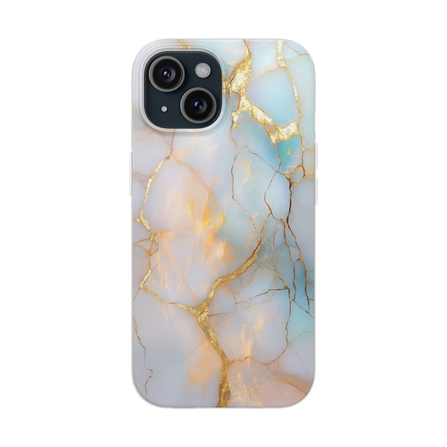Iridescent Gold Fractured iPhone Flexi Case