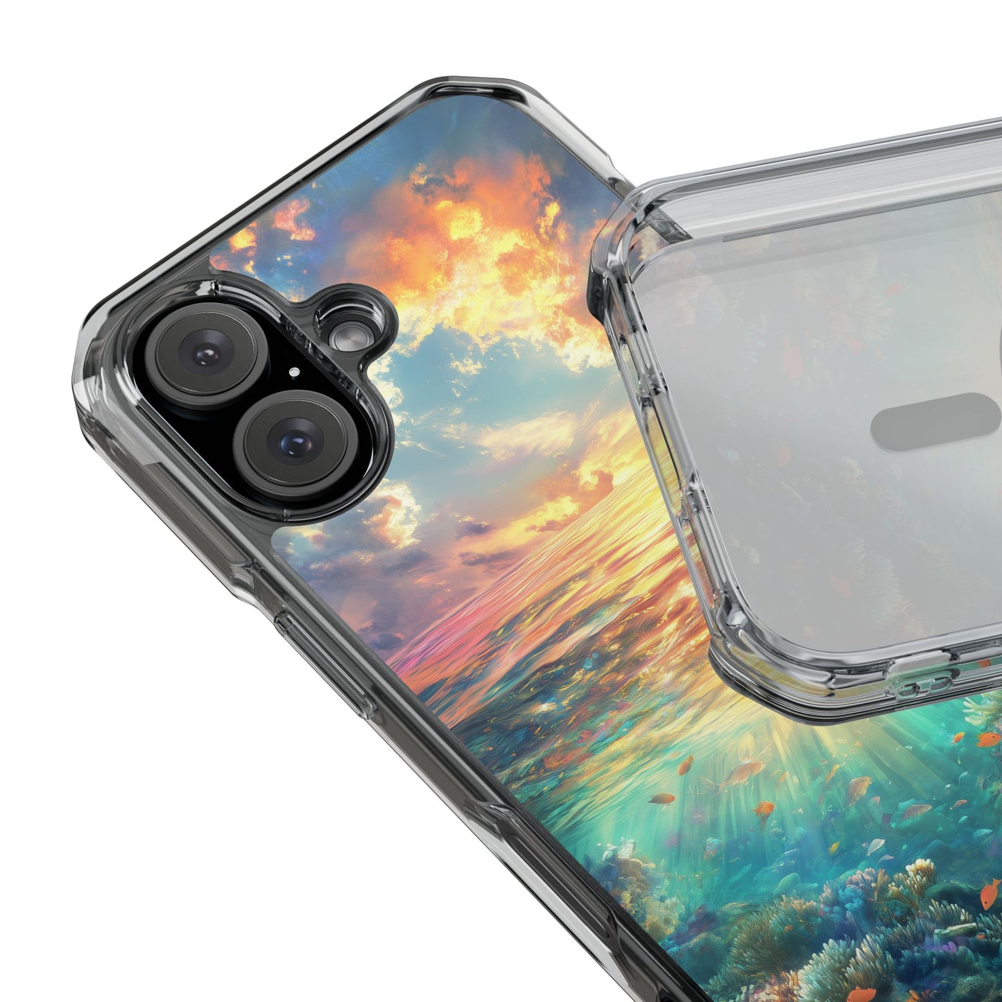 Shimmering Coral Reef Magnetic Clear Impact iPhone Case