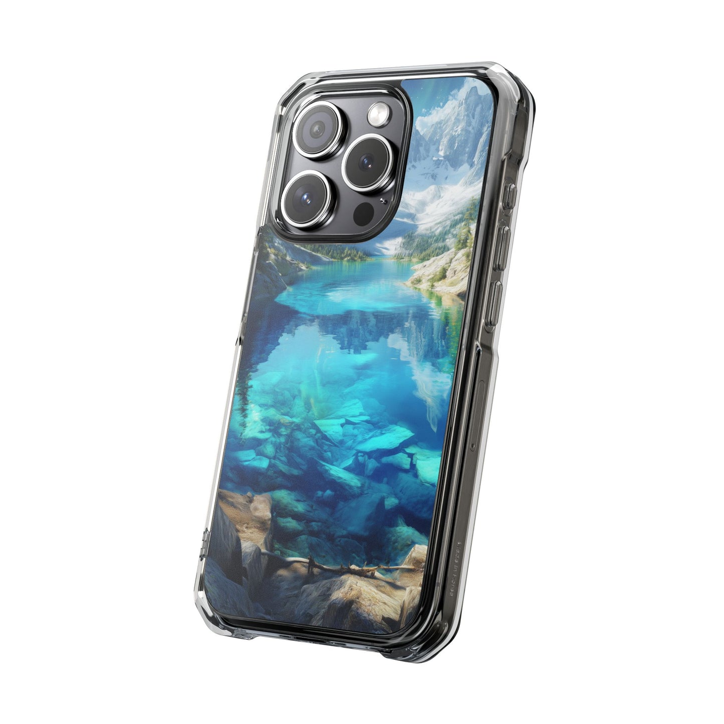 Glacial Lake Magnetic Clear Impact iPhone Case