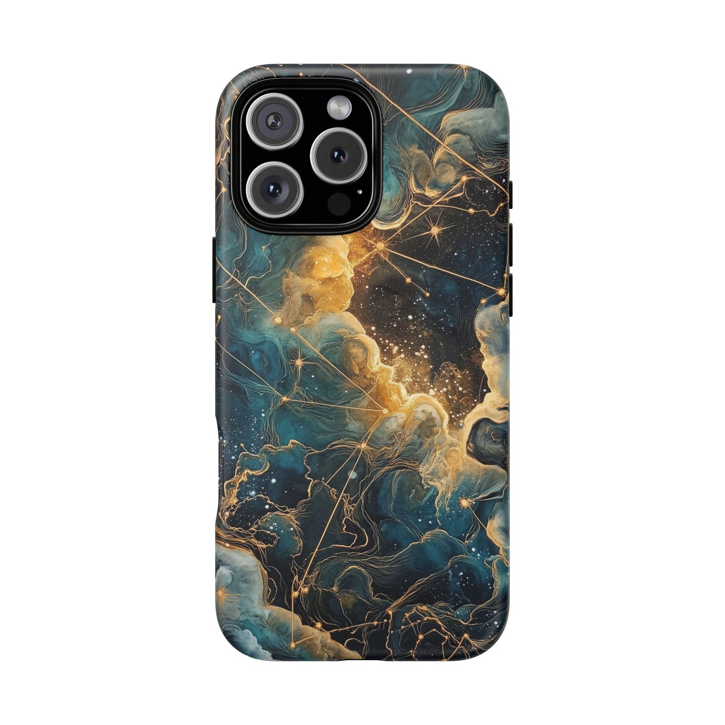 Cosmic Tough Magnetic iPhone Case - Nebula Design, Durable Protection