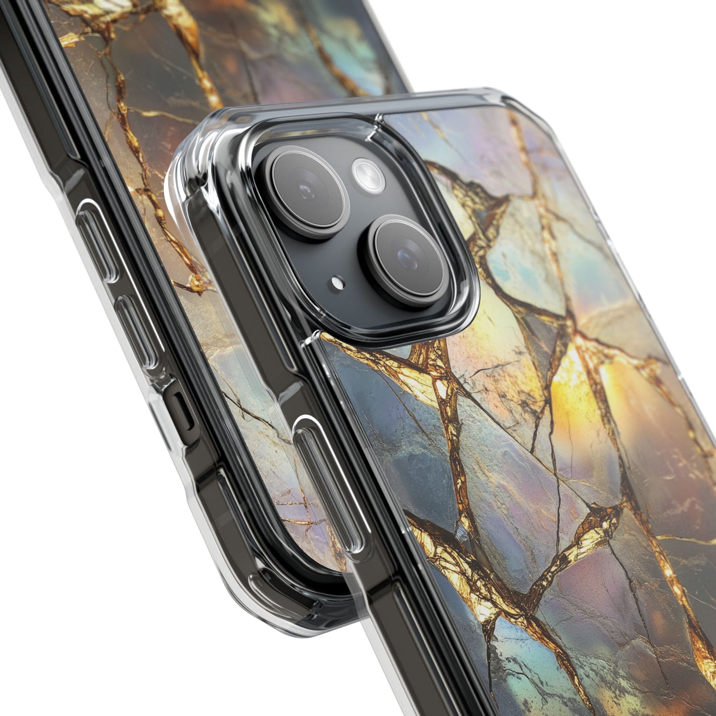 Iridescent Gold Vein Magnetic iPhone Case