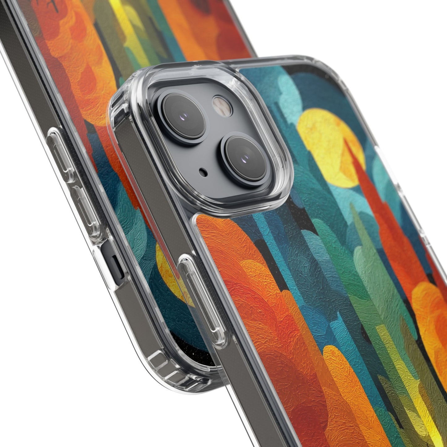 Vibrant Deep Art Landscape Phone Case - Clear Protective Cover for Nature Lovers