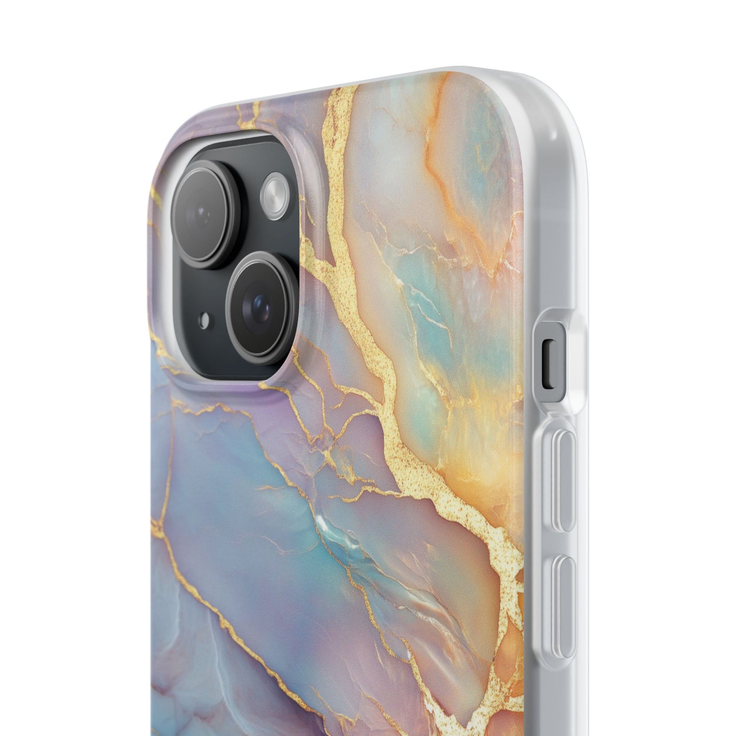 Golden Ocean Marble iPhone Flexi Case