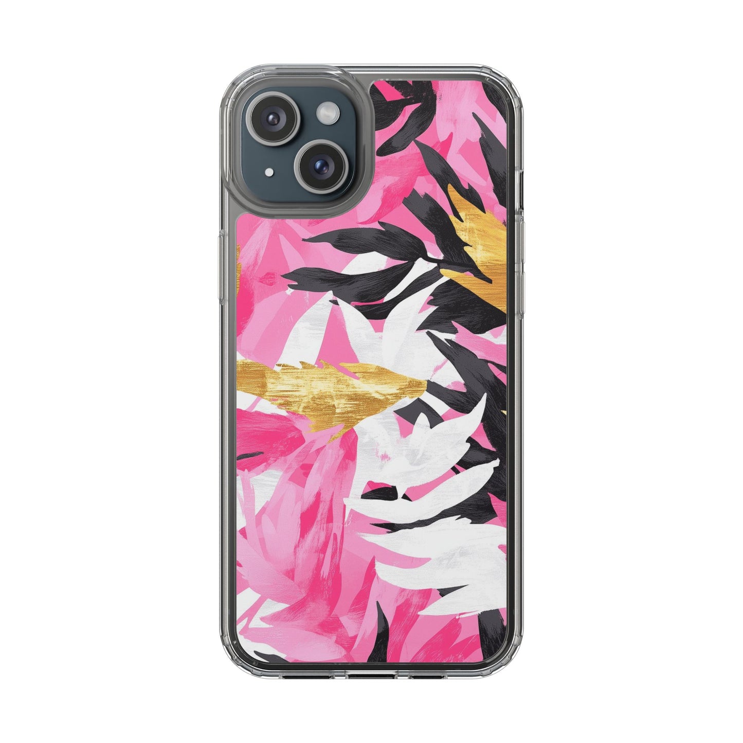 Floral Clear iPhone Case - Stylish Protection with Colorful Design