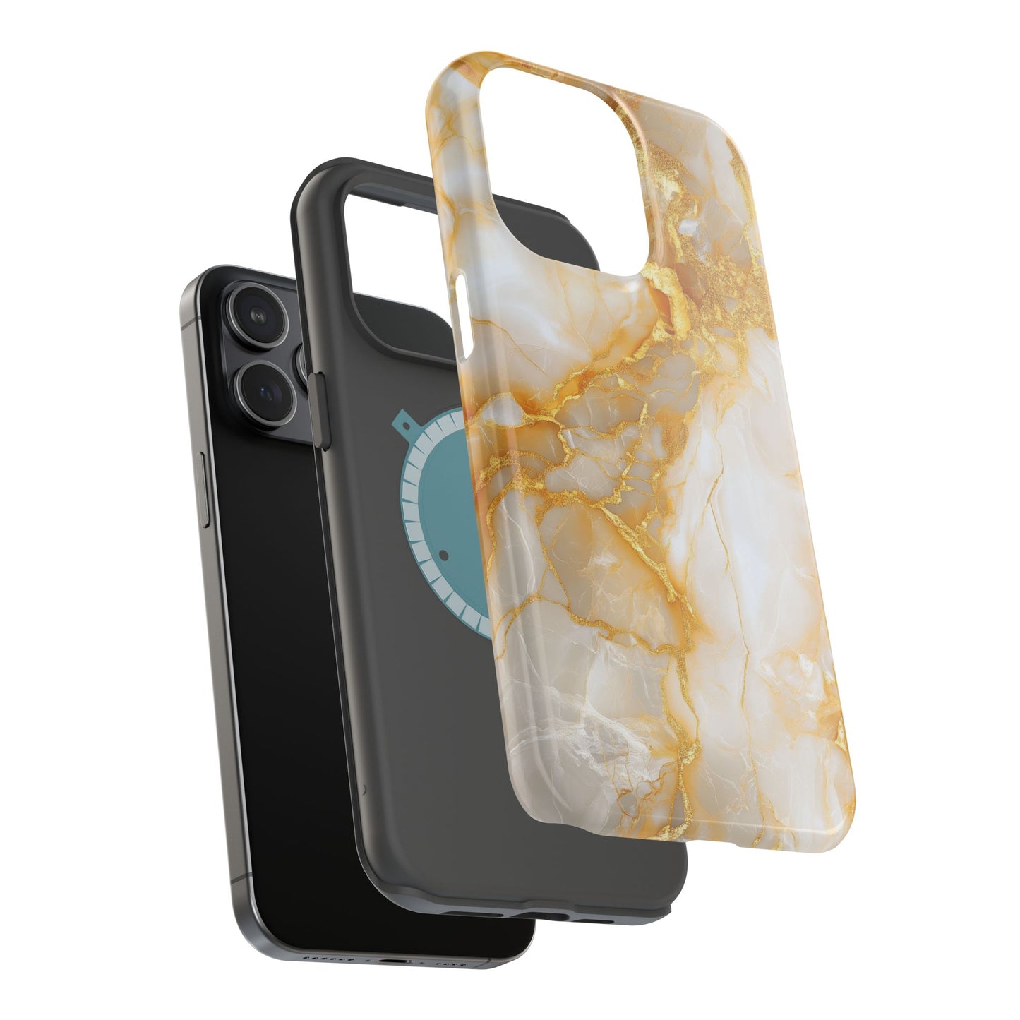 Ethereal Gold Marble Magnetic Tough iPhone Case