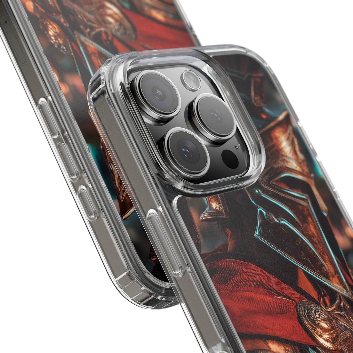 Forged Spartan Valor Phone Case – Premium Clear Protection with Bold Warrior Design