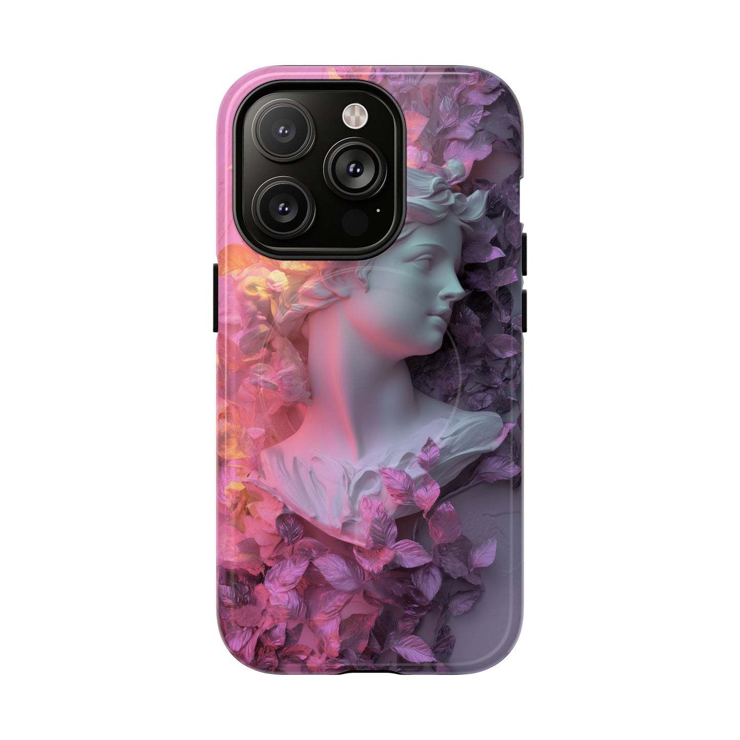 Artistic Tough Magnetic iPhone Case - Floral Goddess Design
