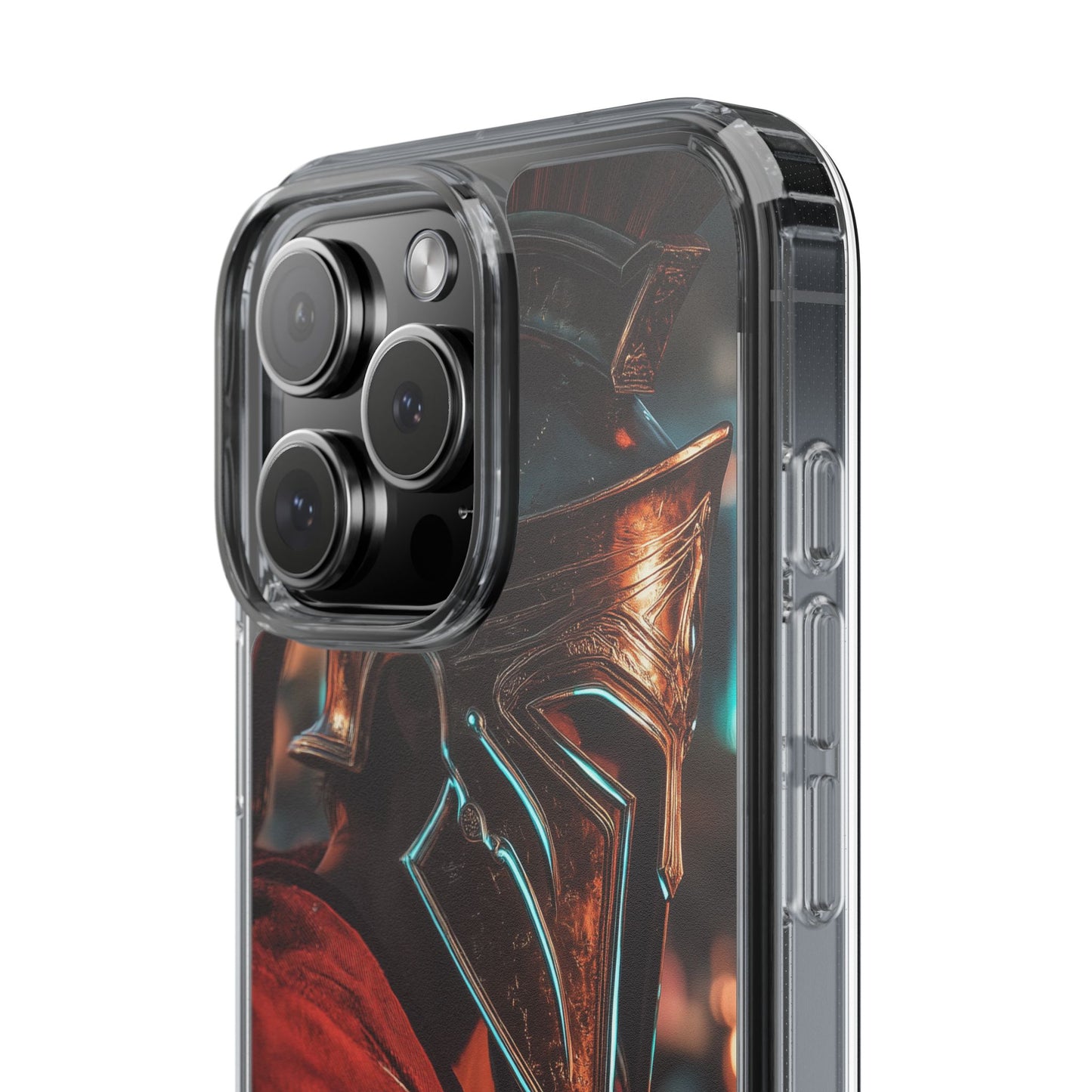 Forged Spartan Valor Phone Case – Premium Clear Protection with Bold Warrior Design