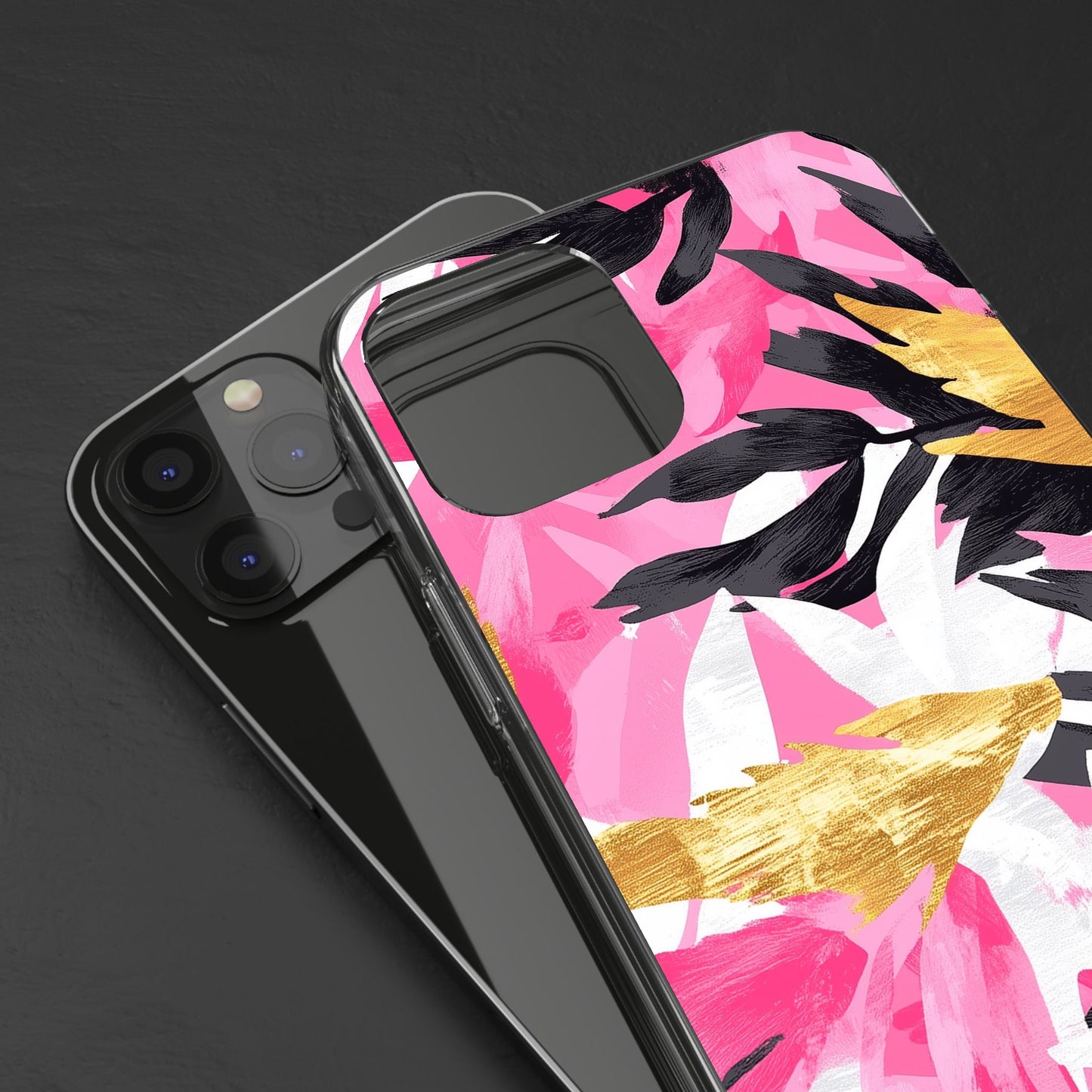 Floral Clear iPhone Case - Stylish Protection with Colorful Design