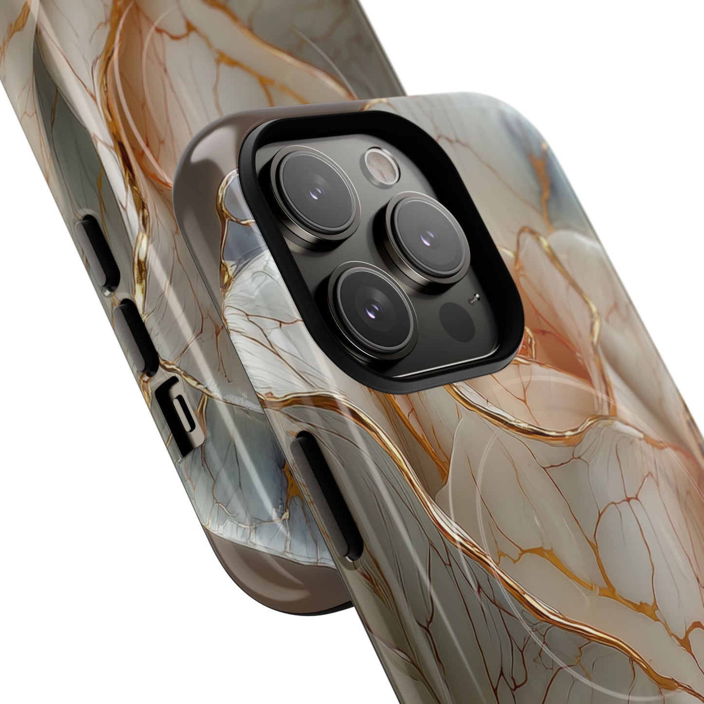 Elegant Rose iPhone Case - Tough Magnetic Design for Stylish Protection