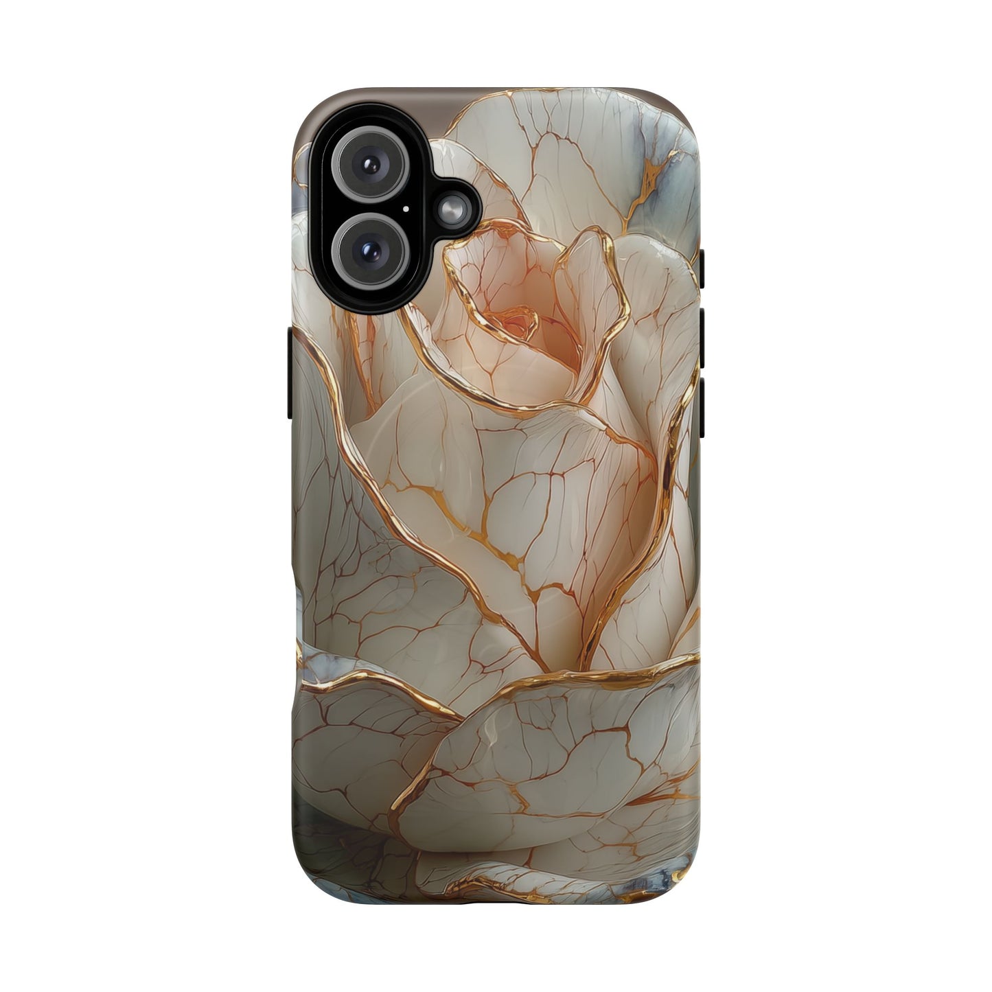 Elegant Rose iPhone Case - Tough Magnetic Design for Stylish Protection