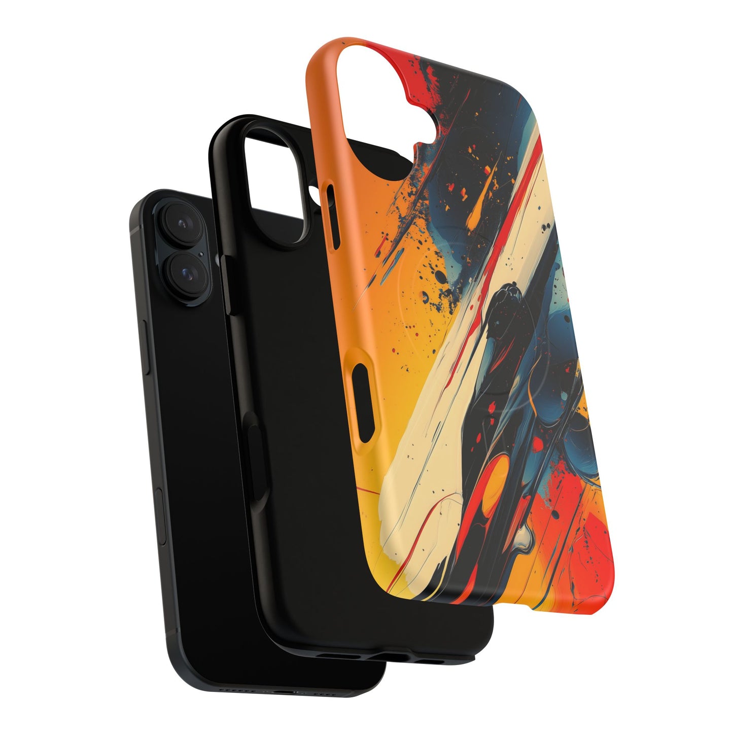 Vibrant Tough Magnetic Case - Bold Abstract Art for iPhone