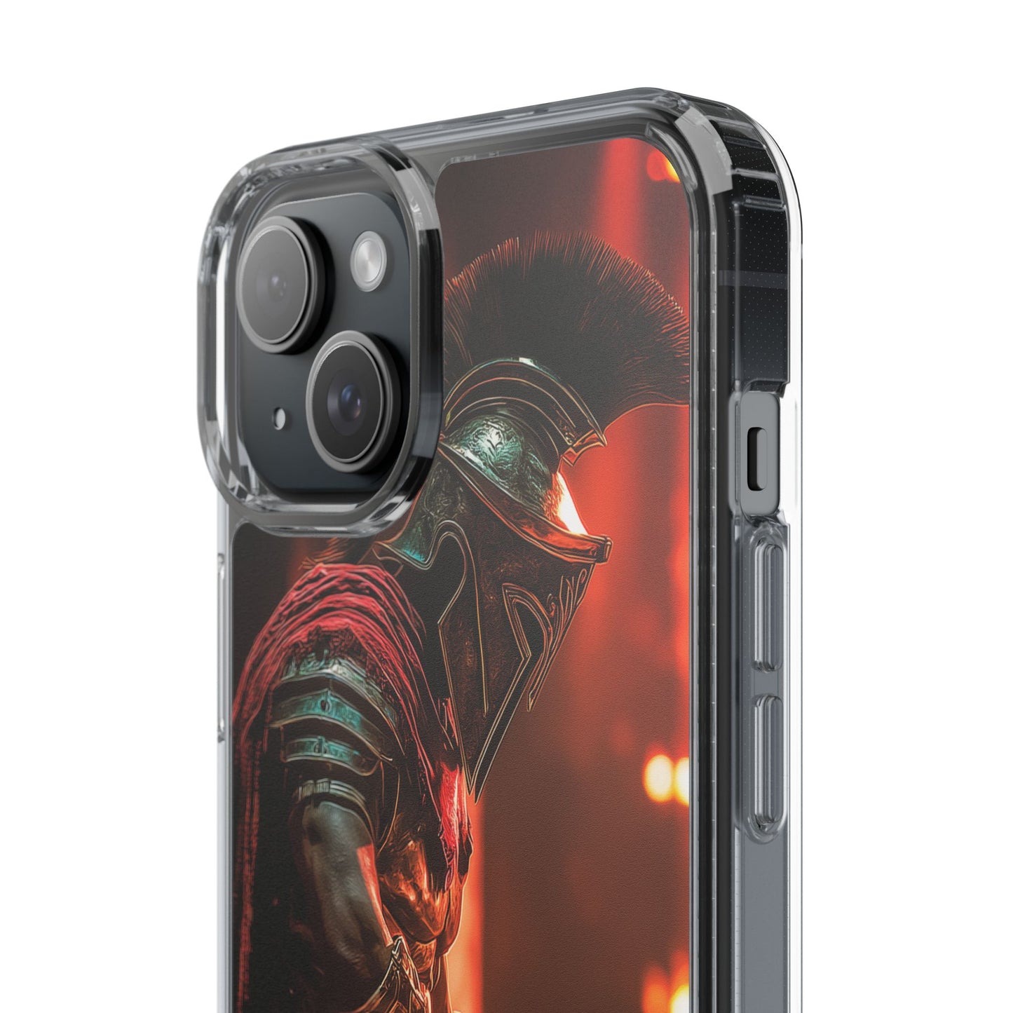 Leonidas Edition Spartan Warrior iPhone Case – Rugged Clear Protection with Bold Battle Inspired Design
