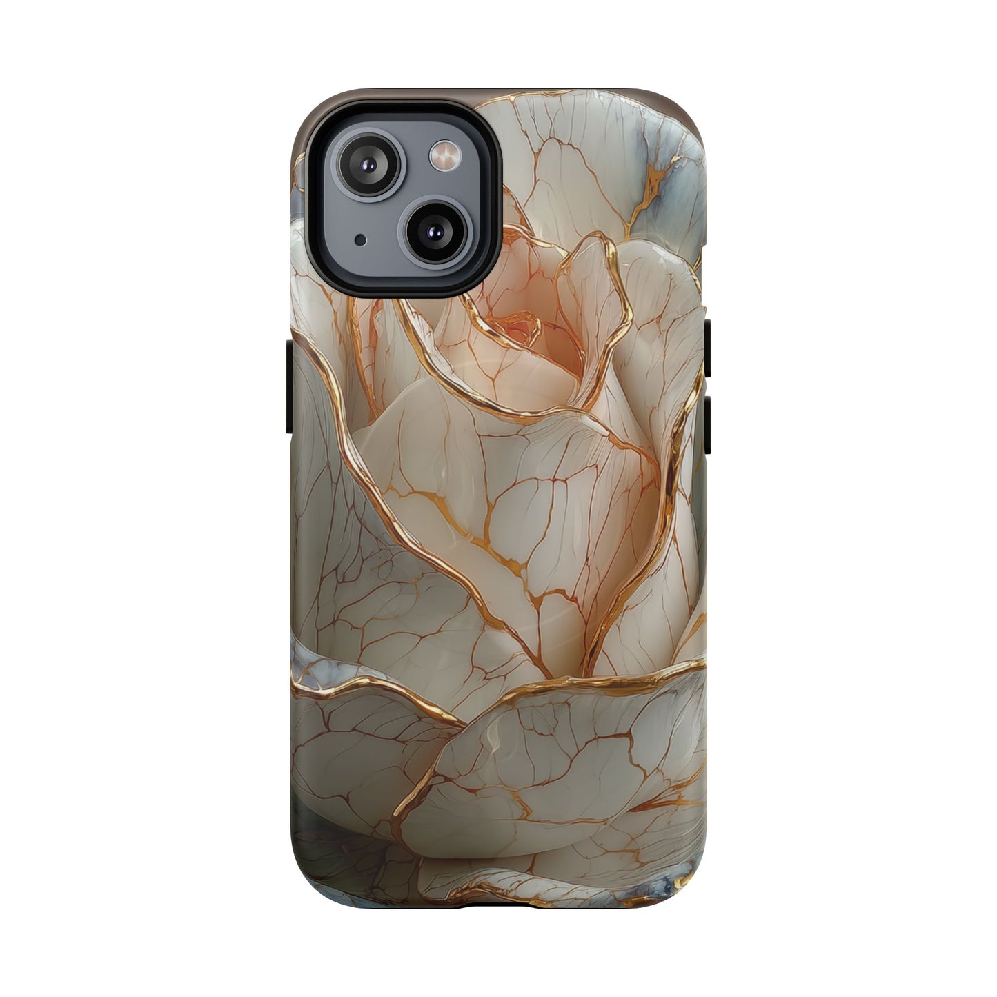 Elegant Rose iPhone Case - Tough Magnetic Design for Stylish Protection