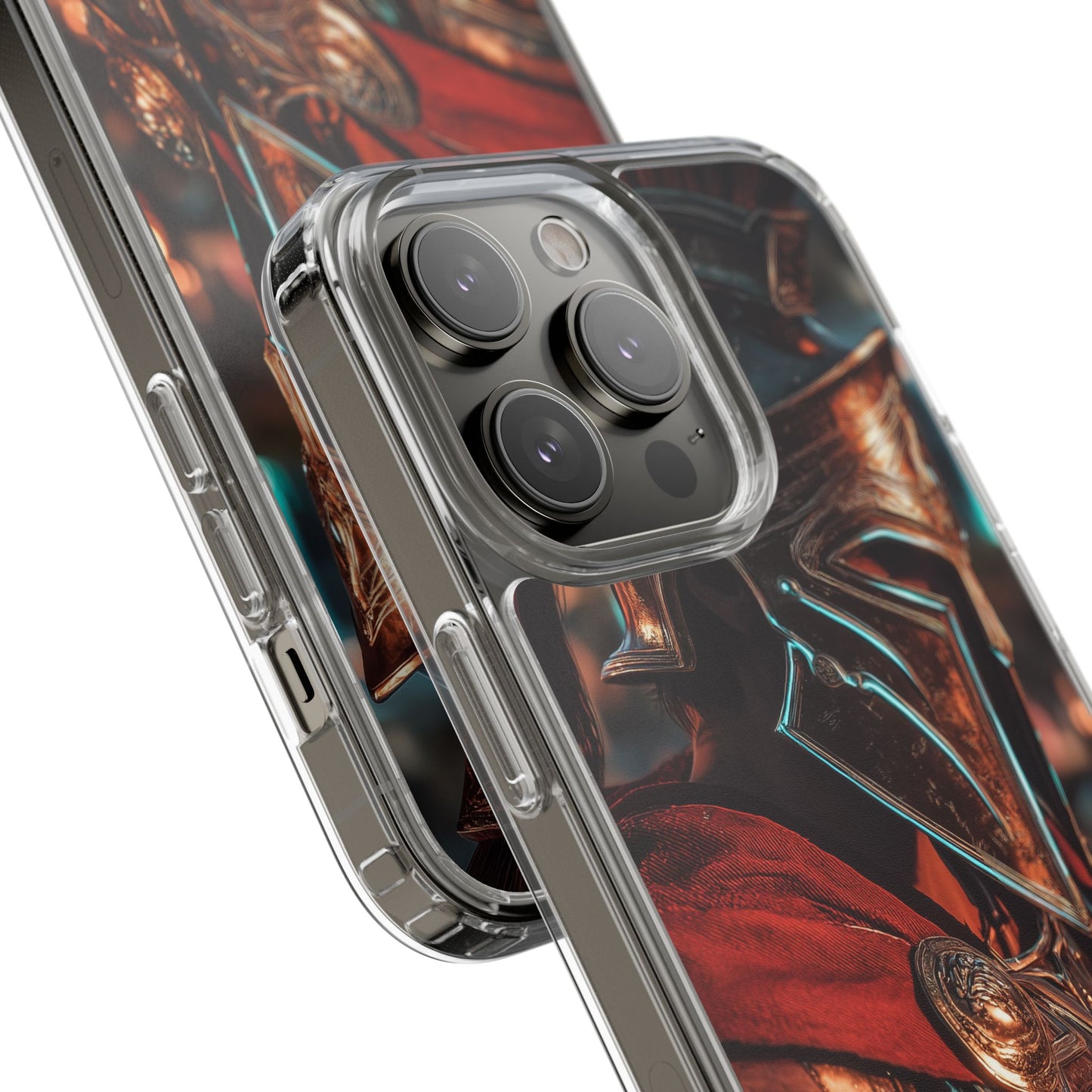 Forged Spartan Valor Phone Case – Premium Clear Protection with Bold Warrior Design
