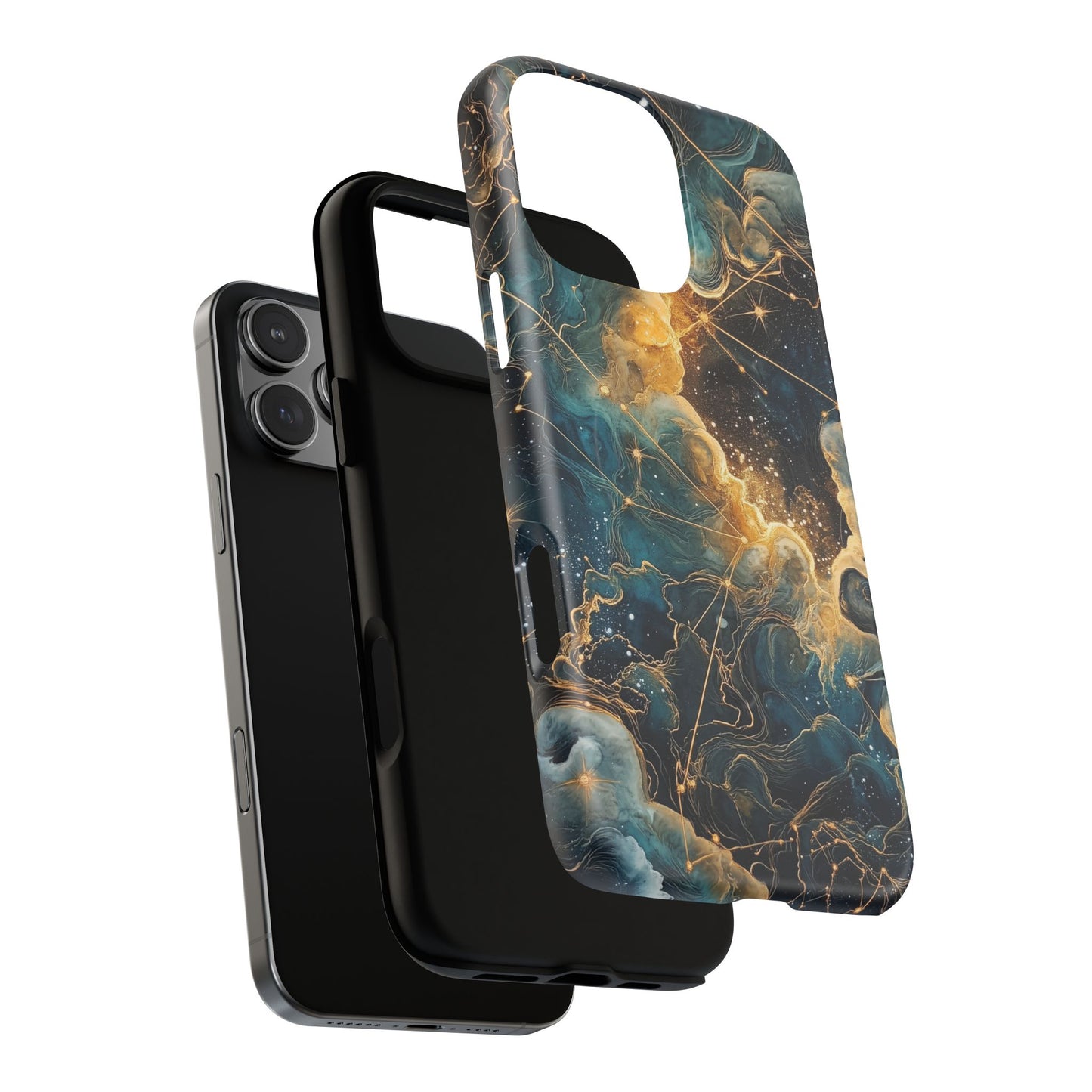 Cosmic Tough Magnetic iPhone Case - Nebula Design, Durable Protection