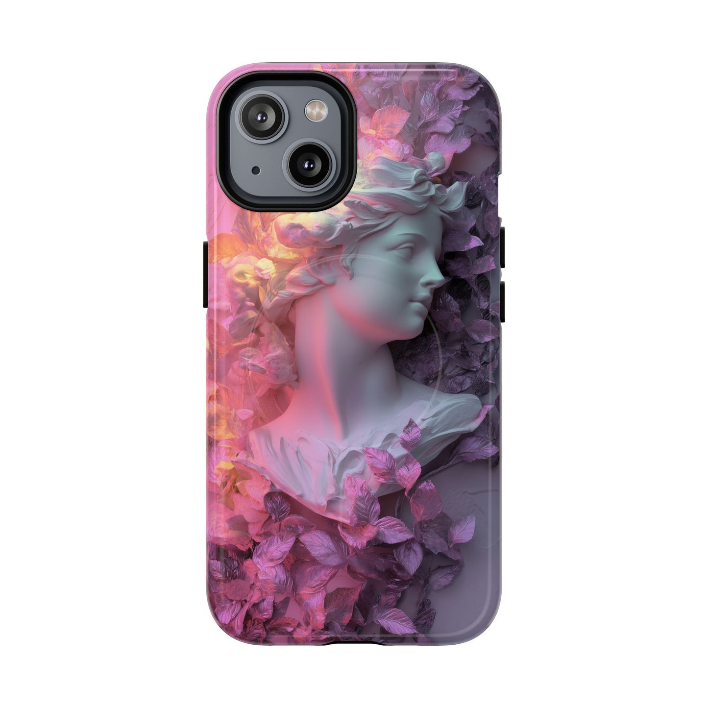 Artistic Tough Magnetic iPhone Case - Floral Goddess Design