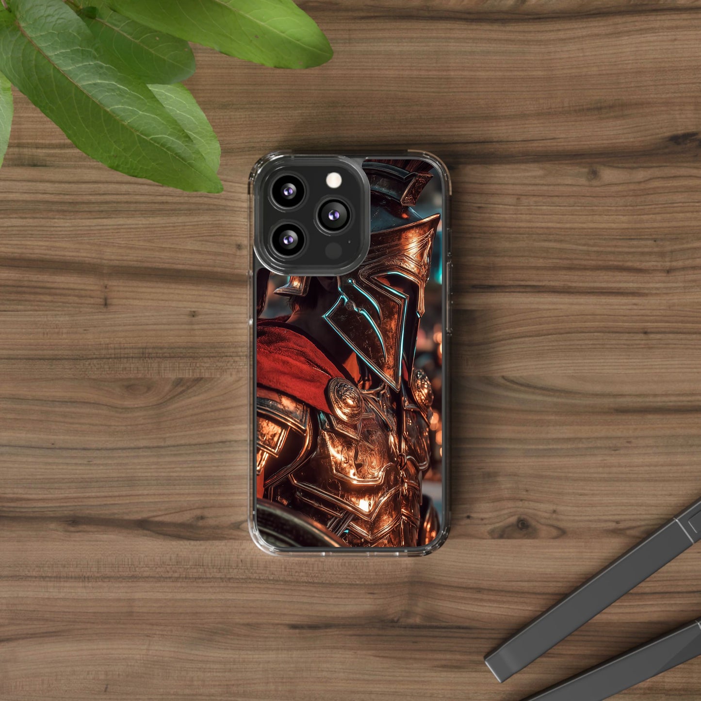 Forged Spartan Valor Phone Case – Premium Clear Protection with Bold Warrior Design