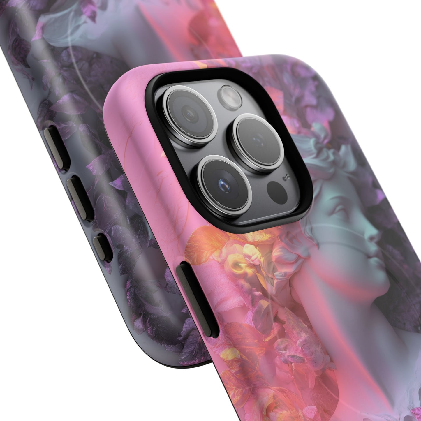 Artistic Tough Magnetic iPhone Case - Floral Goddess Design
