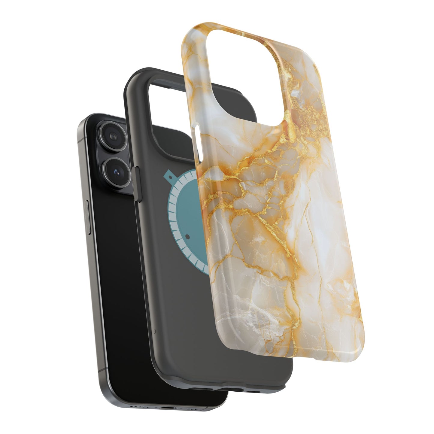 Ethereal Gold Marble Magnetic Tough iPhone Case