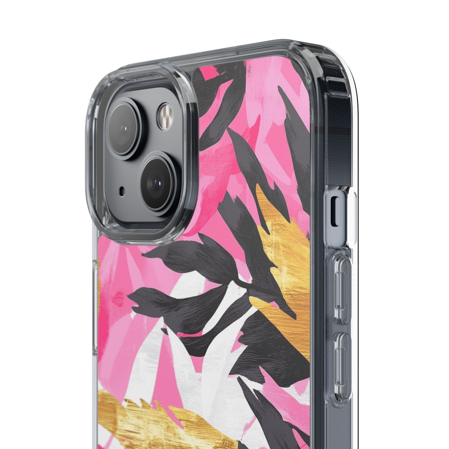 Floral Clear iPhone Case - Stylish Protection with Colorful Design