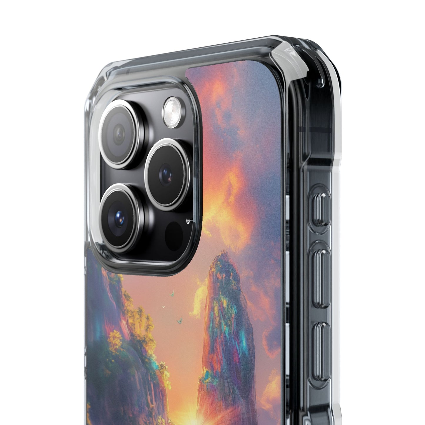 Iridescent Island Wave Magnetic Clear iPhone Case