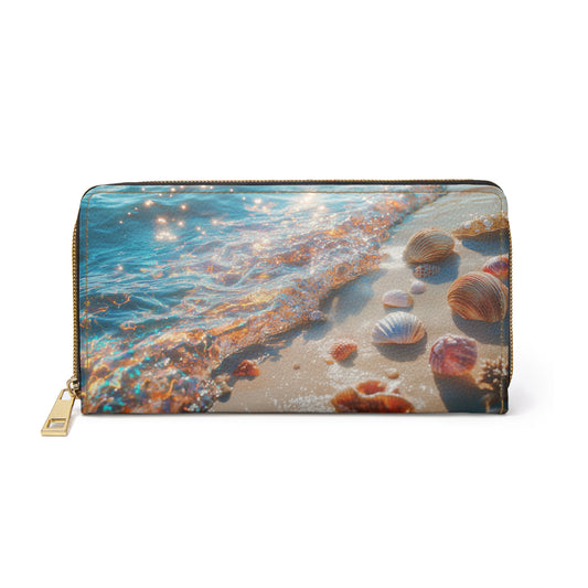 Aqua Beach Vibes Cell Phone Clutch Wallet