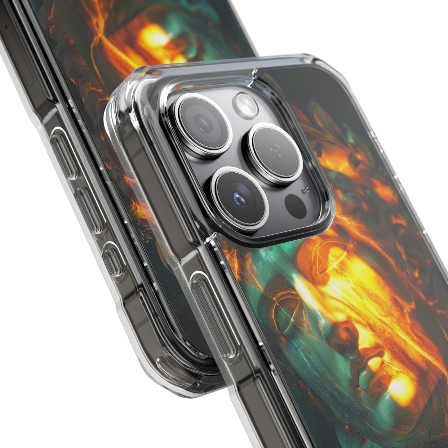 Davids Reflection Magnetic Clear Impact iPhone Case
