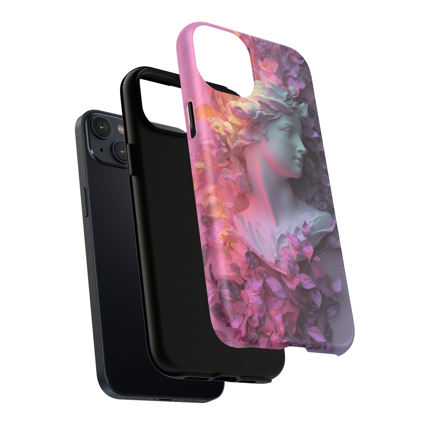 Artistic Tough Magnetic iPhone Case - Floral Goddess Design
