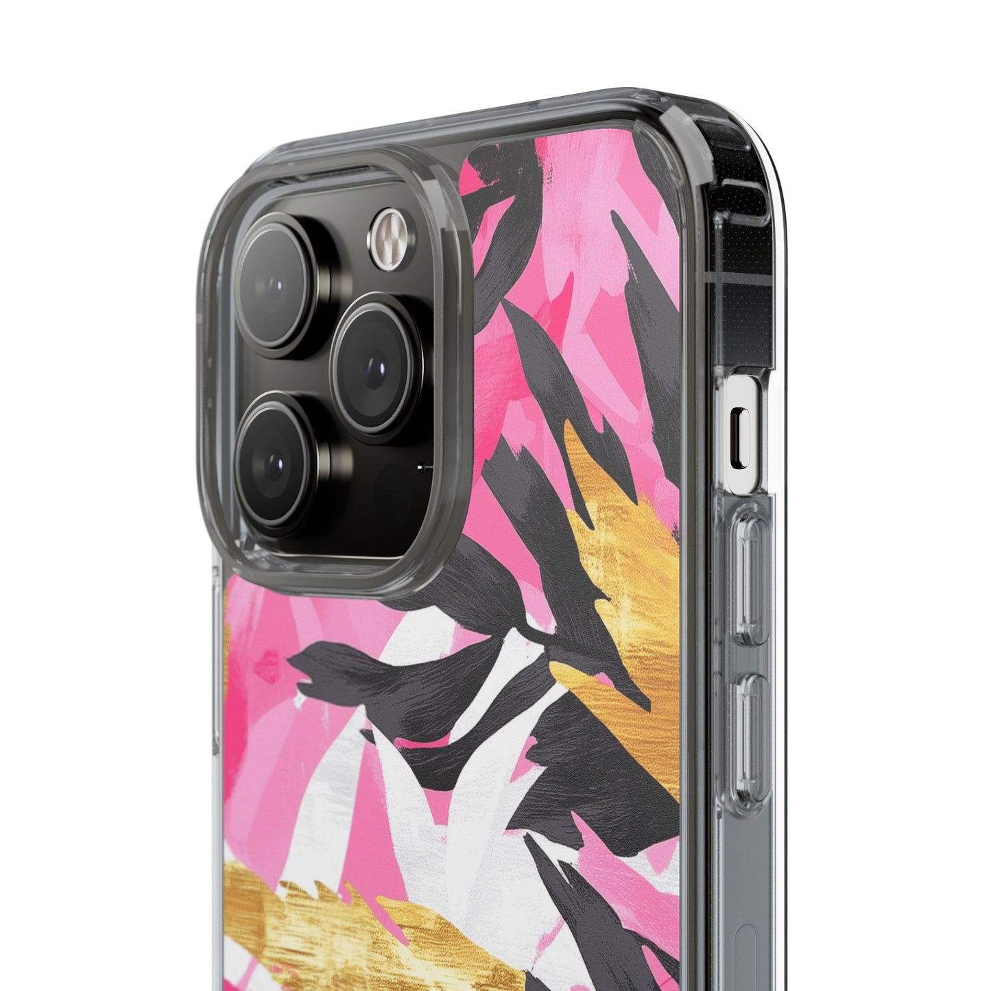 Floral Clear iPhone Case - Stylish Protection with Colorful Design