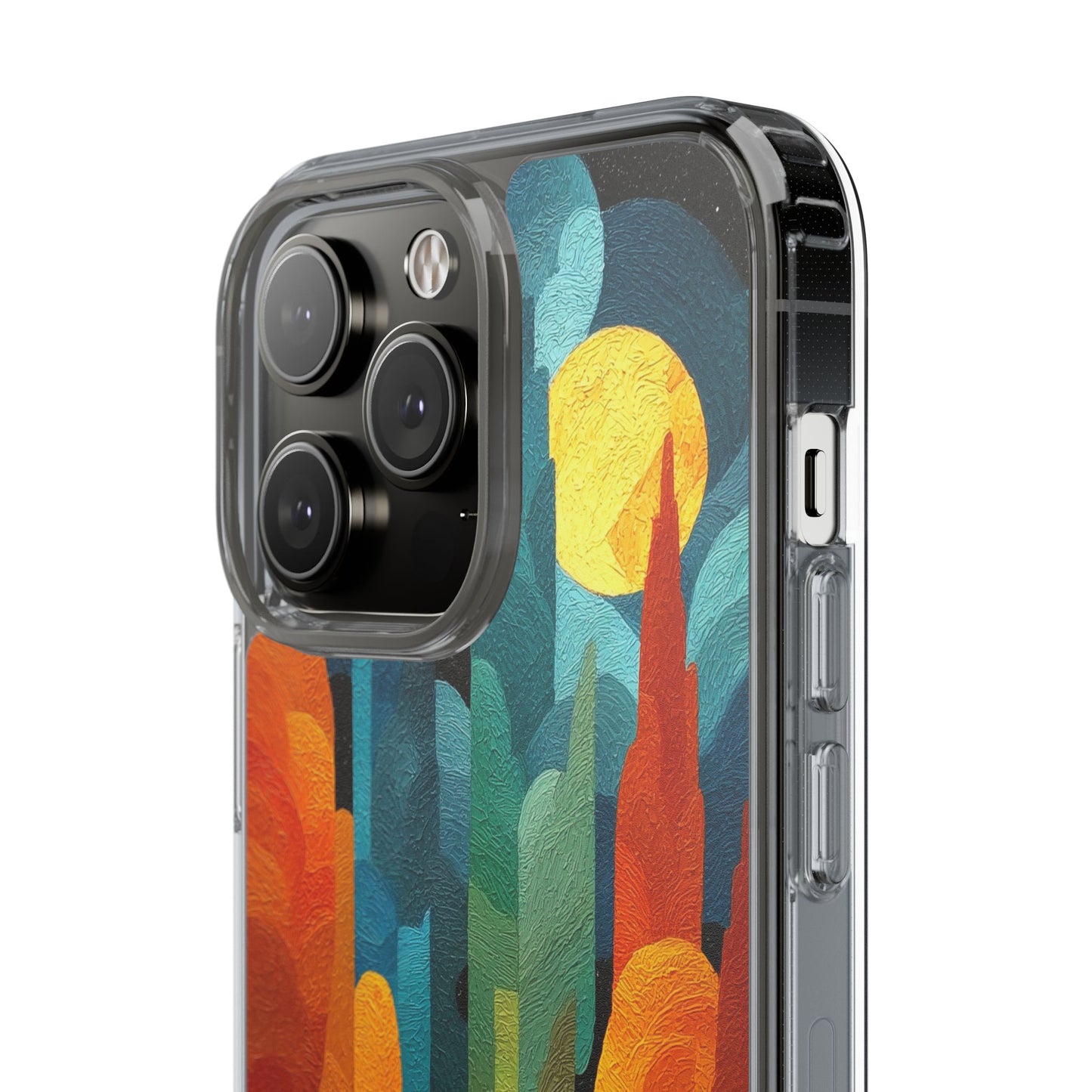 Vibrant Deep Art Landscape Phone Case - Clear Protective Cover for Nature Lovers