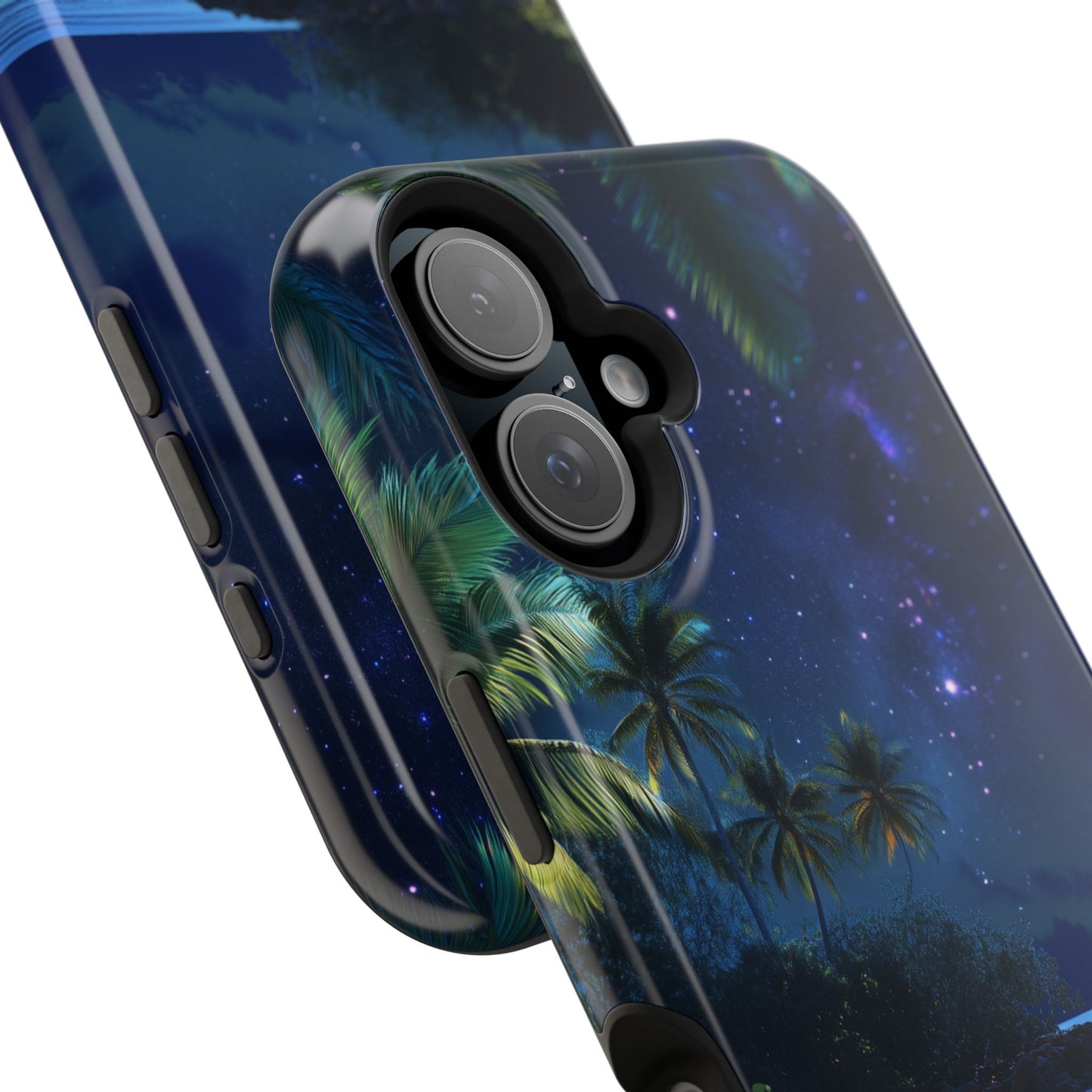 Tropical Night Glow Tough iPhone Case