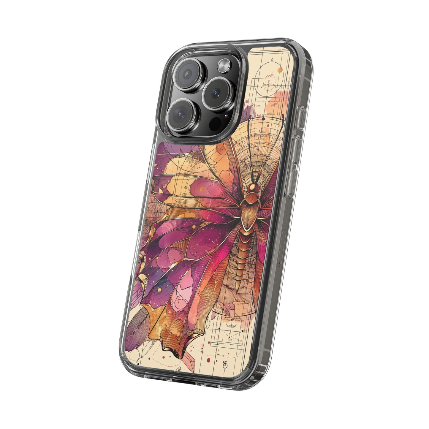 Butterfly Floral Clear iPhone Case