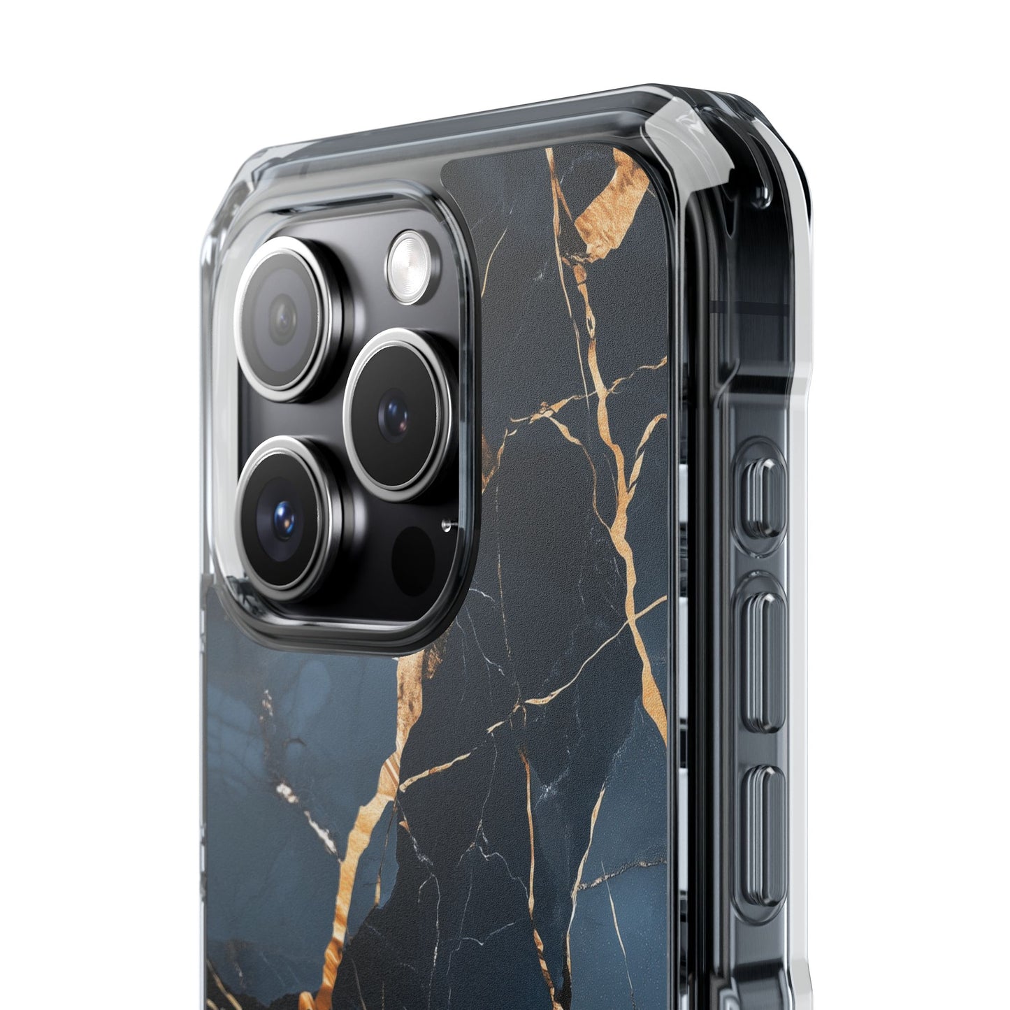 Sleek Marble Magnetic Clear iPhone Case