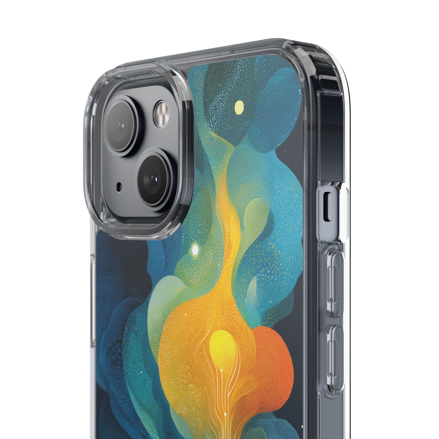 Electric City Forest Phone Case – Glowing Urban Jungle with Vibrant Nature Fusion