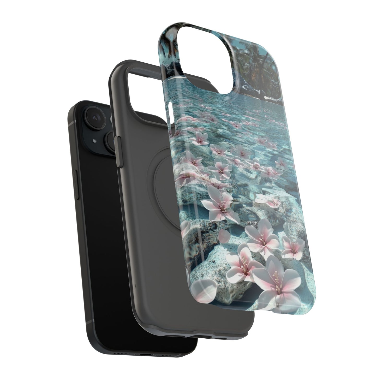 Tropical Floral Lagoon Tough iPhone Case