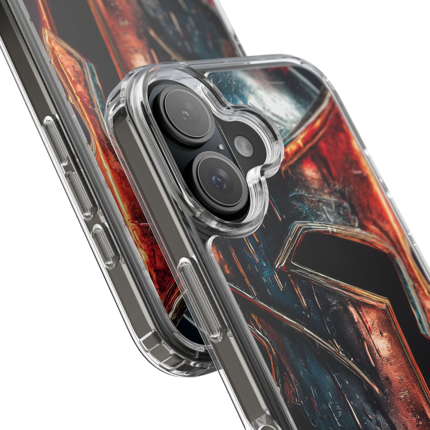 Battle Ready Clear Phone Case - Heroic Spartan Design