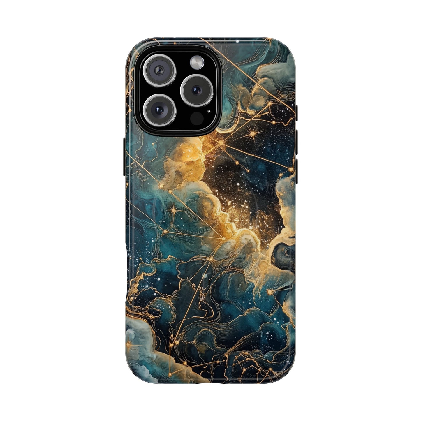 Cosmic Tough Magnetic iPhone Case - Nebula Design, Durable Protection