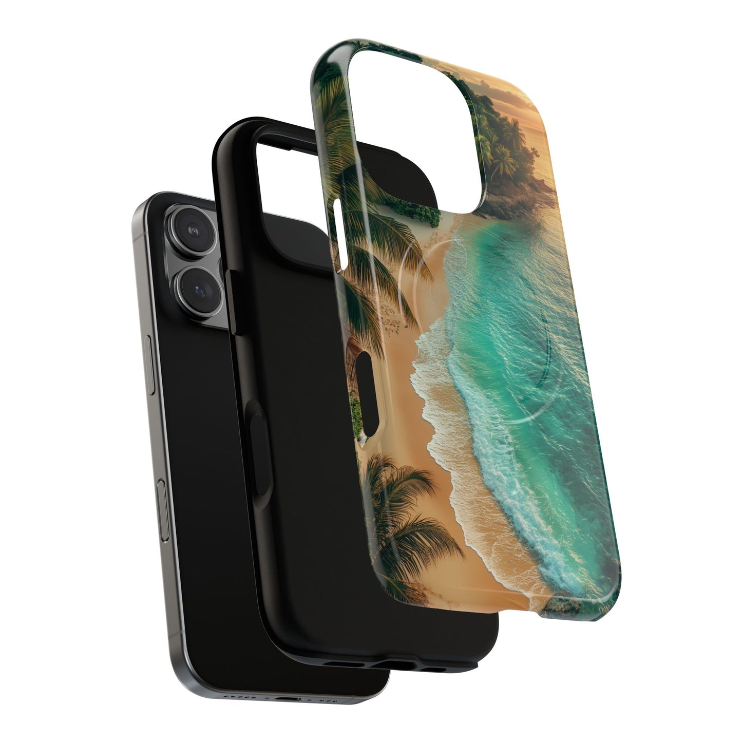 Tropical Beach Tough Magnetic Phone Case - Stylish Protection for Outdoor Lovers