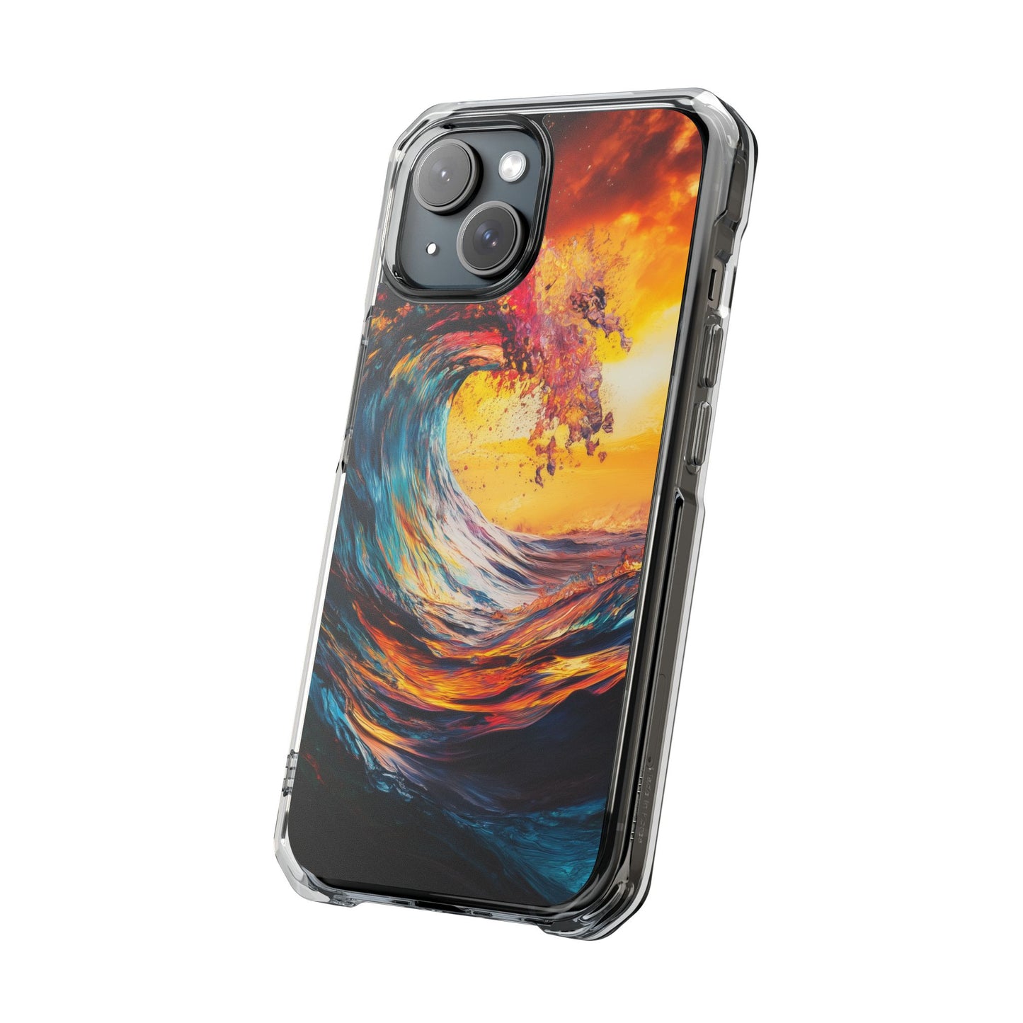 Radiant Sunset Swell Magnetic Clear iPhone Case